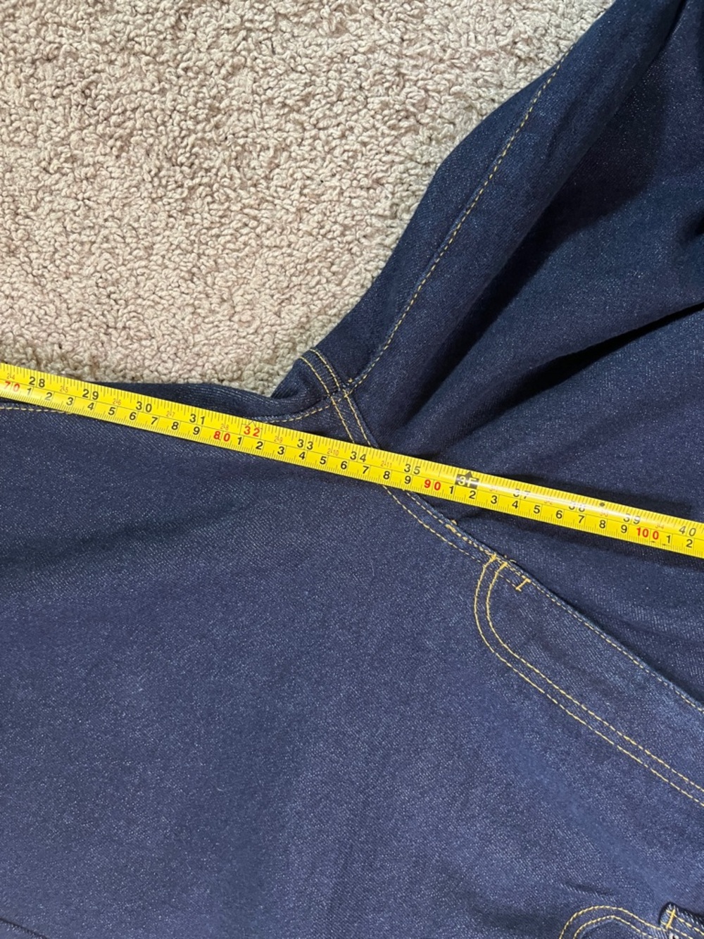 American Tall Dark Blue Straight Leg Jeans - Picture 6 of 8